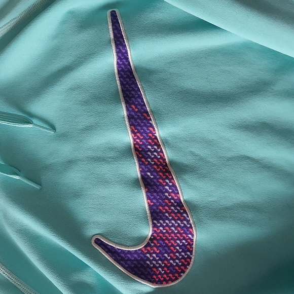 Purple and Teal Nike Hoodie - Picture 2 of 3